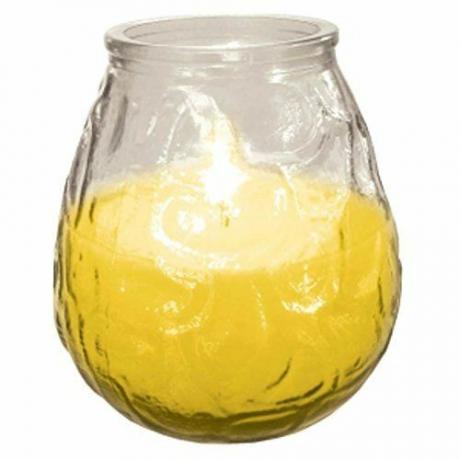Utendørs Citronella stearinlys i glasskrukke Flue insektmiddel
