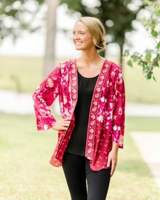 The Pioneer Woman Sharkbite Twin Print Duster