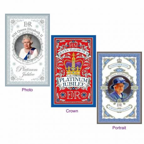 Queen Elizabeth II Platinum Jubilee 2022 tehåndkle i bomull