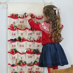 Luksus personlig adventskalender i stoff