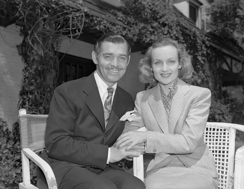 Clark Gable og Carole Lombard etter bryllupet