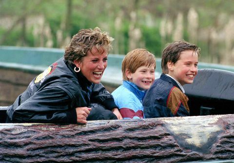 diana, william harry på thorpe park