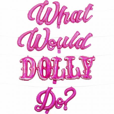 Dolly Parton Pink Hva ville Dolly gjøre ballongbanner