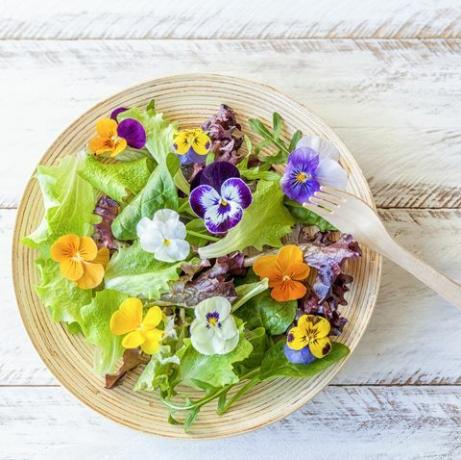 dyrke frukt og grønnsaker i post spiselige blomster