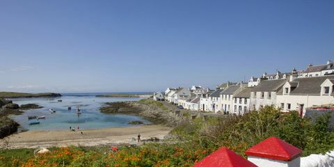 Utsikt over bukten ved Portnahaven, Isle of Islay