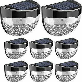 8 Pack Solar LED-gjerde hagelys 