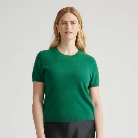 Mongolsk Cashmere T-skjorte for kvinner