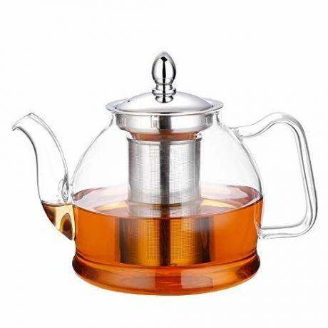 1000 ml tekanne i glass med avtakbar infuser