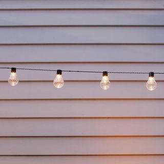 20 LED solcelledrevne retro pære lysstrenger hage utendørs hengende fe uteplass og hage bryllup lys dekorasjoner jul