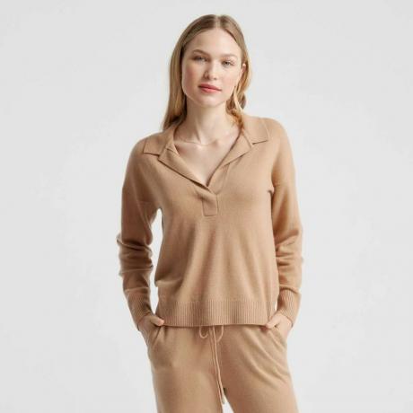 Mongolsk cashmere pologenser for kvinner