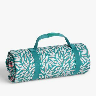 John Lewis Leaf Print Pom-Pom Picnic Rug