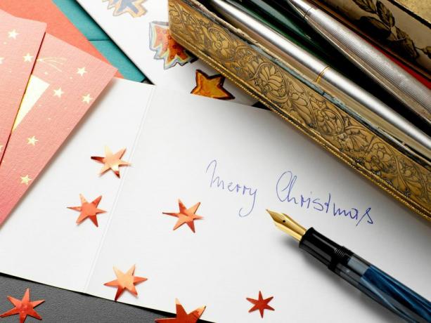 skrive julekortmassasje for kjæresten eller kjæresten