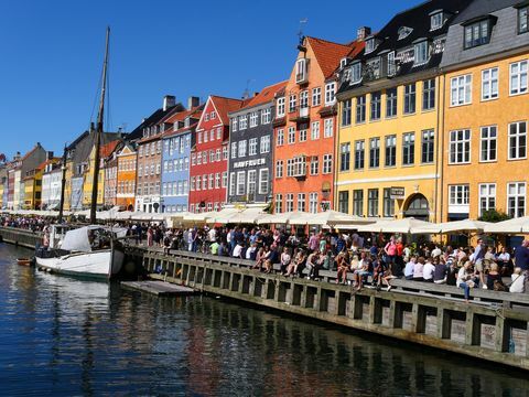 Canal i København, Danmark