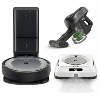 iRobot® Roomba® i3+ robotstøvsuger, Braava jet® m6 robotmopp og H1 håndholdt støvsugerpakke