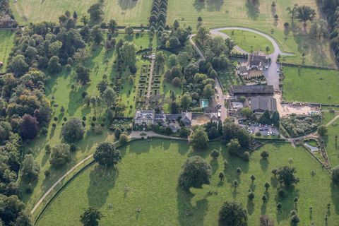 Aerial View of Highgrove, hjem til Charles, Prince of Wales