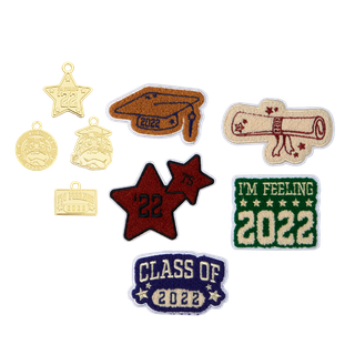 I'm Feeling 2022 Grad Cap Patch & Charm Set