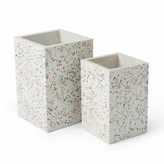 Primora Sett med 2 høye Terrazzo-planters