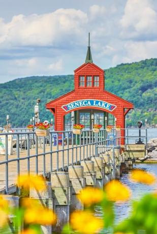 lake seneca pier watkins glen, new york state