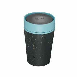 rCUP resirkulert kaffekopp 8oz (227 ml) - Black & Teal