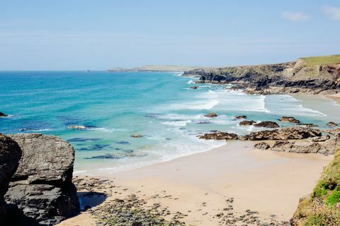 Porthcothan Bay, nær Padstow, Cornwall