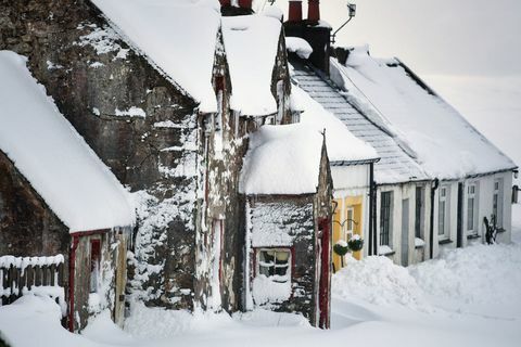 Snø i Skottland