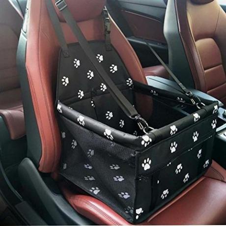 Pet Car Booster Seat Pustende Vanntett Pet Dog Car Supplies Reise Pet Car Carrier Bag Setebeskyttelsesdeksel med sikkerhetsbånd for små hunder katter valp