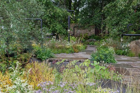 the mg garden designet av harris bugg studio sponset av mg show garden rhs chelsea flower show 2021 stand nr 320