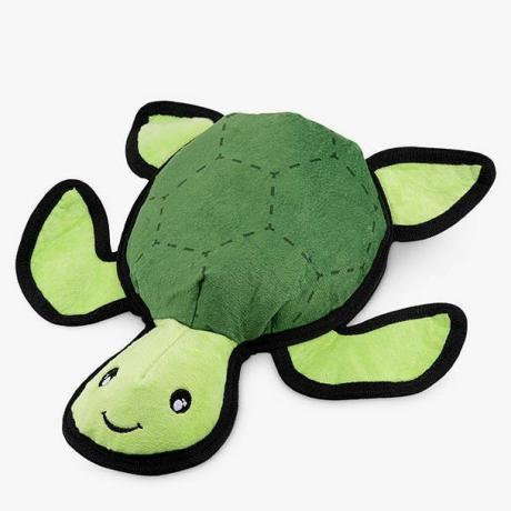 Beco Pets Tommy the Turtle Rough & Tough Hundeleke av resirkulert plast