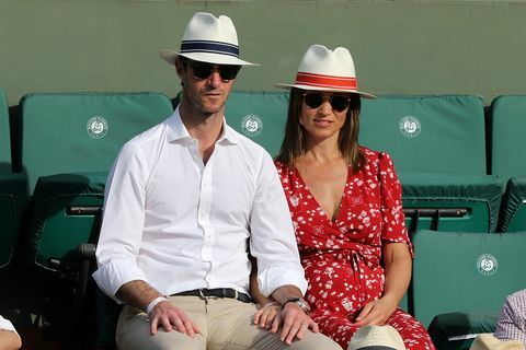 pippa middleton fransk åpen rød kjole