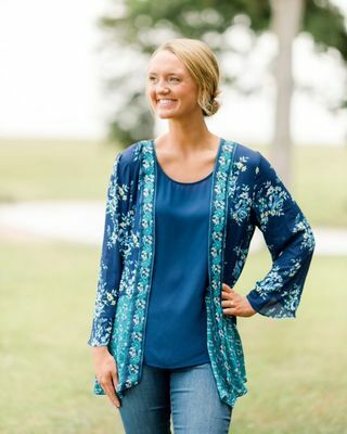 The Pioneer Woman Sharkbite Twin Print Duster