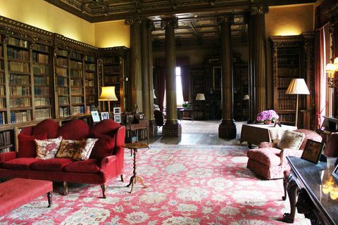 Highclere Castle bibliotek