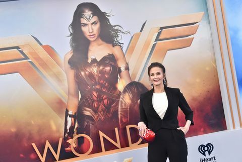 Lynda Carter på premieren på Wonder Woman