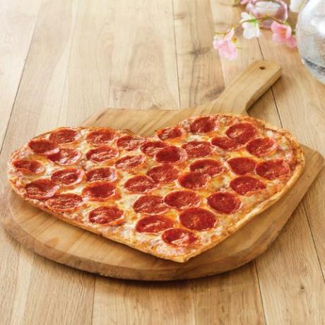 hjerteformet pizza
