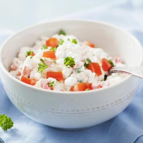 Cottage cheese med tomater