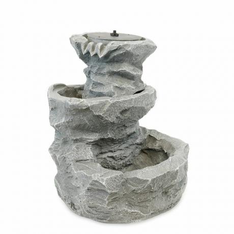 Gardenwize Solar Cascading Water Feature med Rock Planter