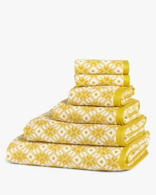 John Lewis & Partners Geo Diamond Towels, Sennep