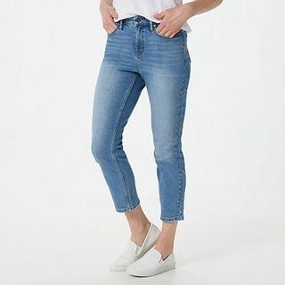 Vanlige Cropped Straight Leg Jeans