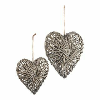 Country Living Wicker Hearts