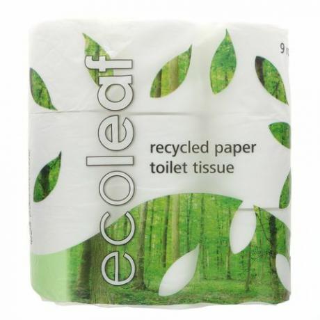 Ecoleaf resirkulert papir toalettvev - pakke med 9