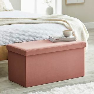 Matilda Eco Velvet Sammenleggbar Oppbevaring Ottoman