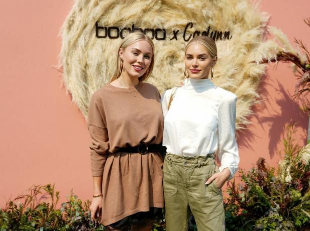 malibu, california 11. oktober l r cassie randolph og michelle randolph deltar på boohoo x caelynn strandbrunch på Calamigos Beach House den 11. oktober 2019 i Malibu, California foto av presley anngetty images for boohoocom