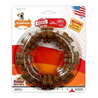 Nylabone Power Chew Textured Dog Chew Ring Toy Flavor Medley Flavor X-LargeSouper - 50+ lbs.