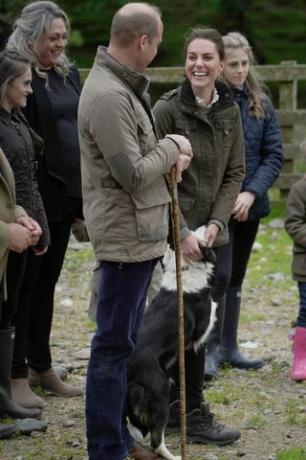 Kate og prins William besøker en gård i Cumbria