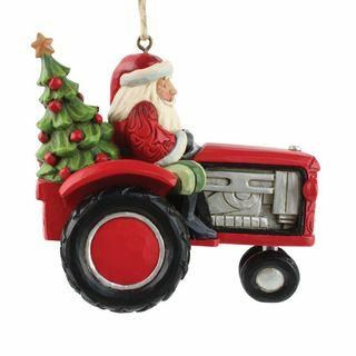 Julenisse traktorpynt