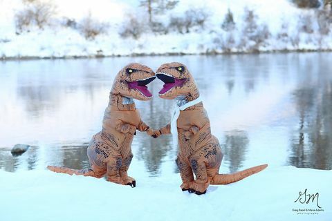 T-Rex forlovelsesbilder