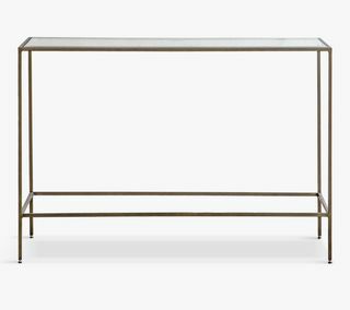 Gallery Direct Outline Glass Console Bord, Bronse